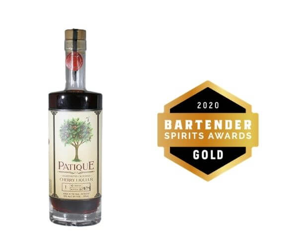 Patique Cherry Liqueur winner at 2020 bartender spirits awards