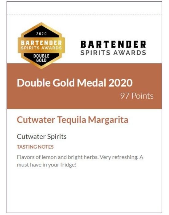 Cutwater Tequila Margarita Shelf Talker