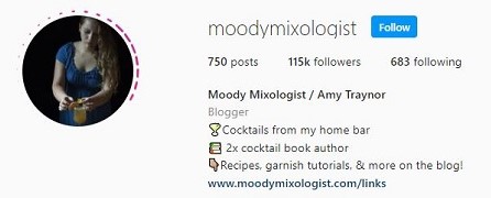 Instagram profile of Amy Traynor