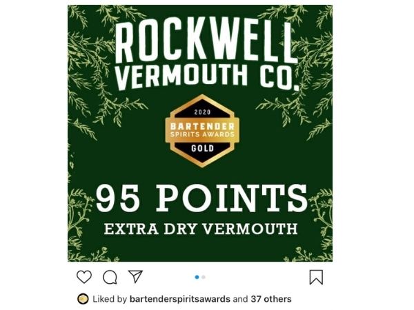 Extra Dry Vermouth, Classic Sweet Vermouth scored 95 points, making it the top awarded Vermouth at the 2020 Bartenders Spirits Awards