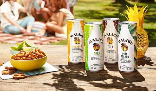 Malibu Rum Cans