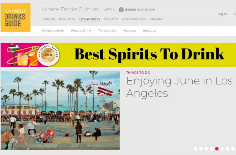 Photo for: Los Angeles Drinks Guide To Feature USA Spirits Ratings Winners